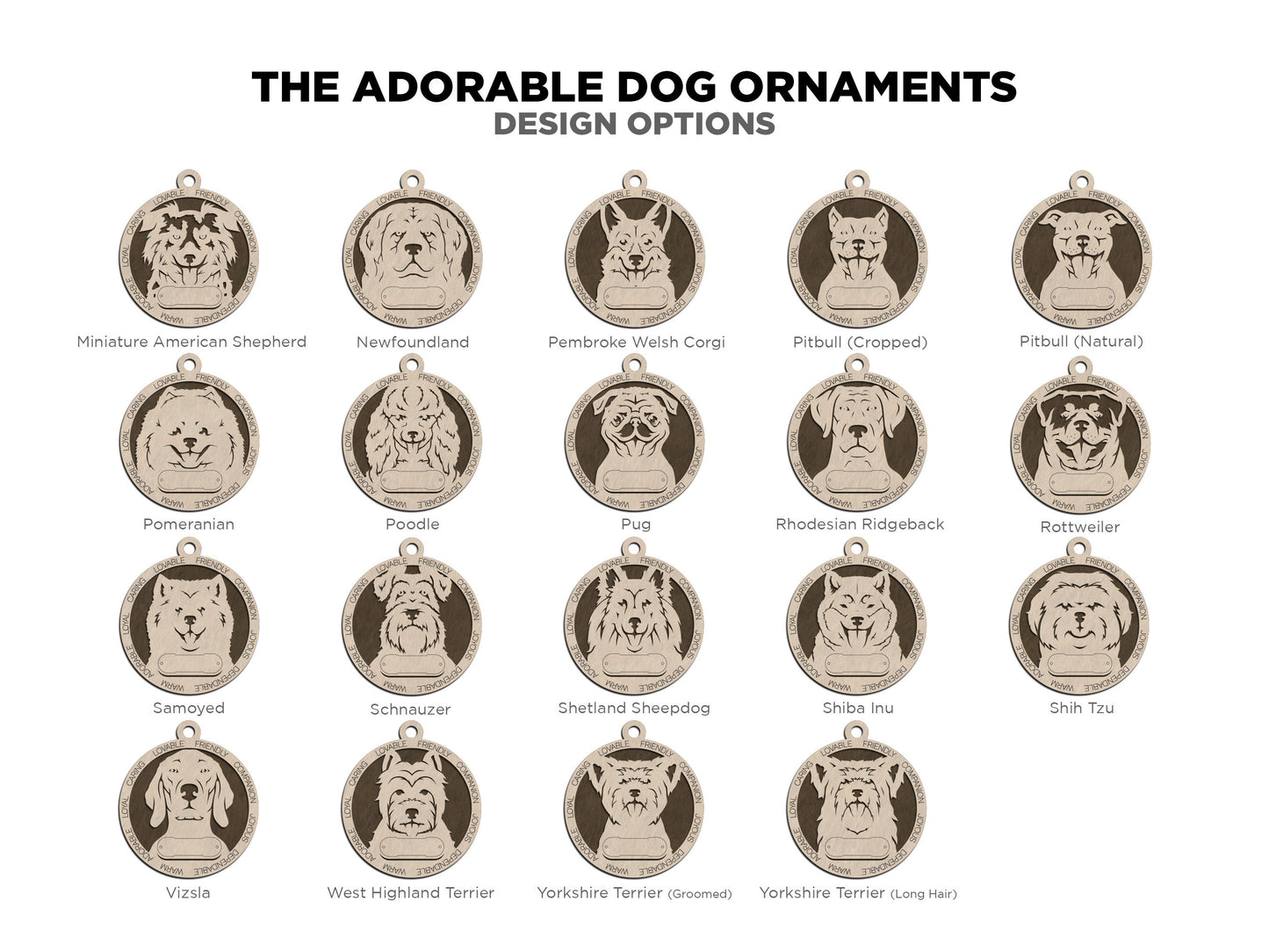 Dog Breed Ornament