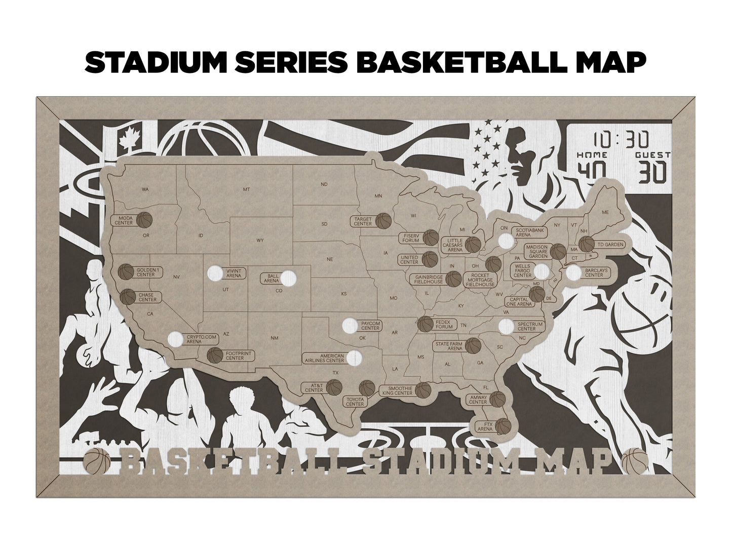 Basketball Stadium Map