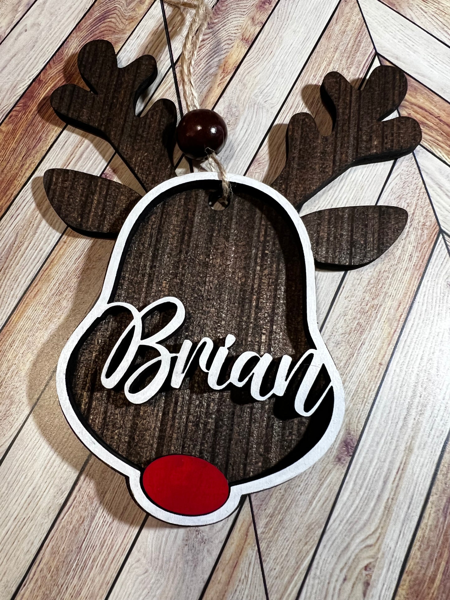 Reindeer Name Ornament