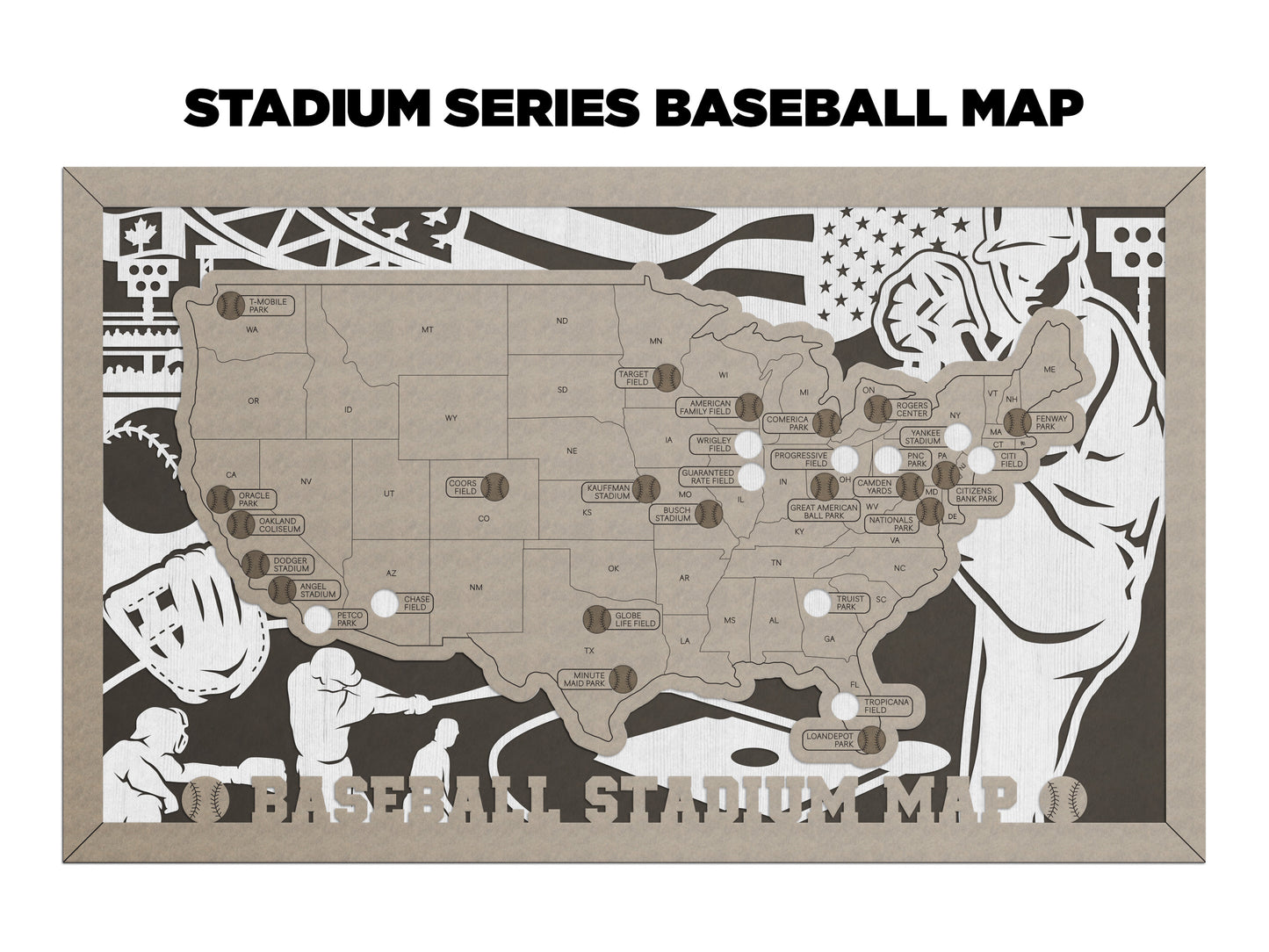 Baseball Stadium Map