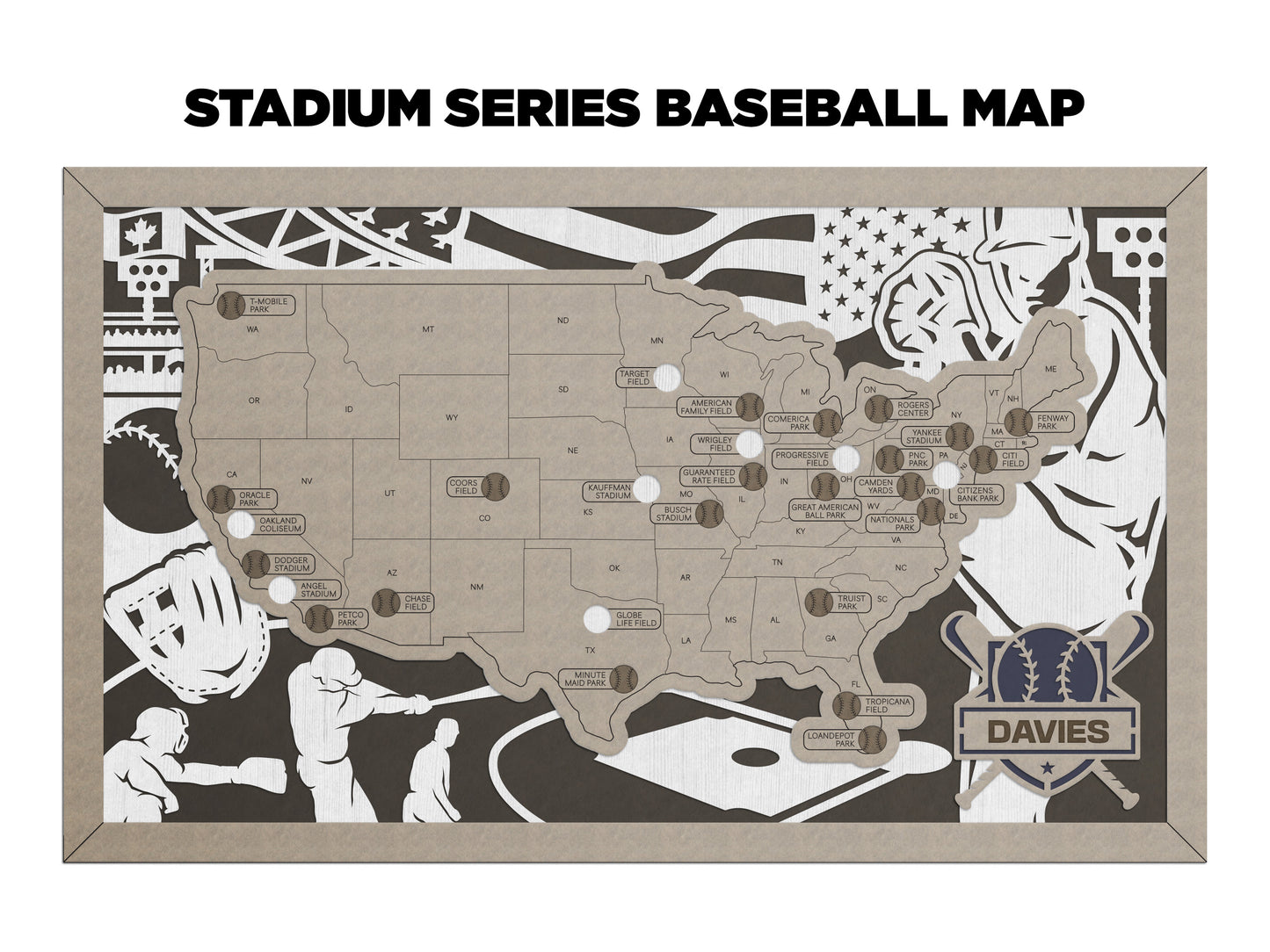 Baseball Stadium Map
