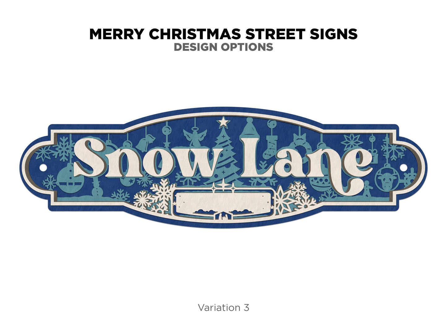 Christmas Street Sign